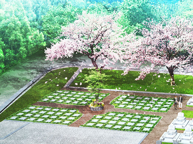 管理不要のメモリアルガーデンはくい